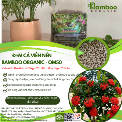 Đạm cá viên nén Bamboo Organic OM50 2.2kg